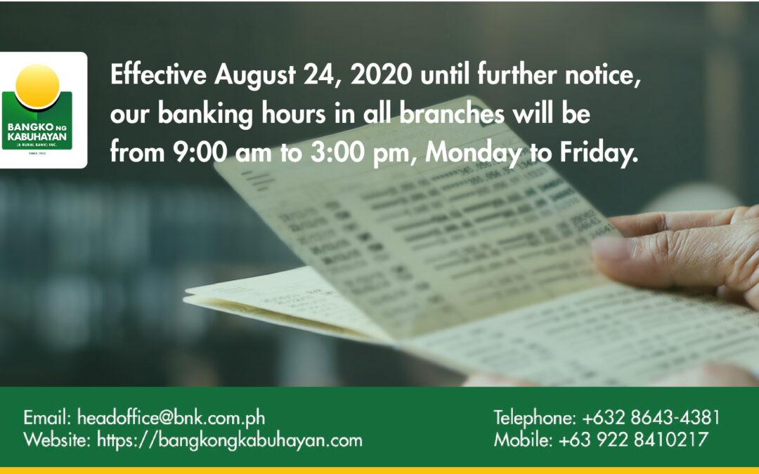 Banking Hours Bangko Ng Kabuhayan